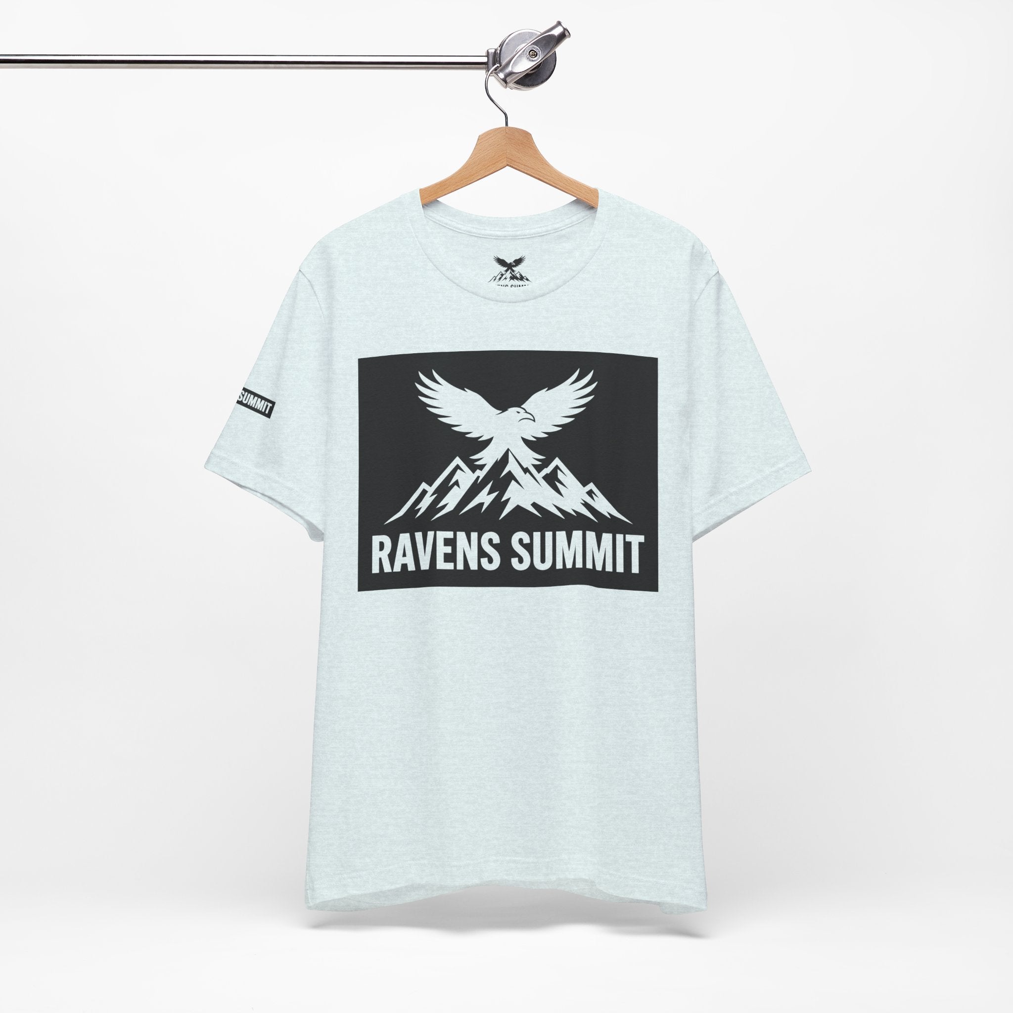 Ravens Summit T‑Shirt — Mountain Raven Graphic Tee Light