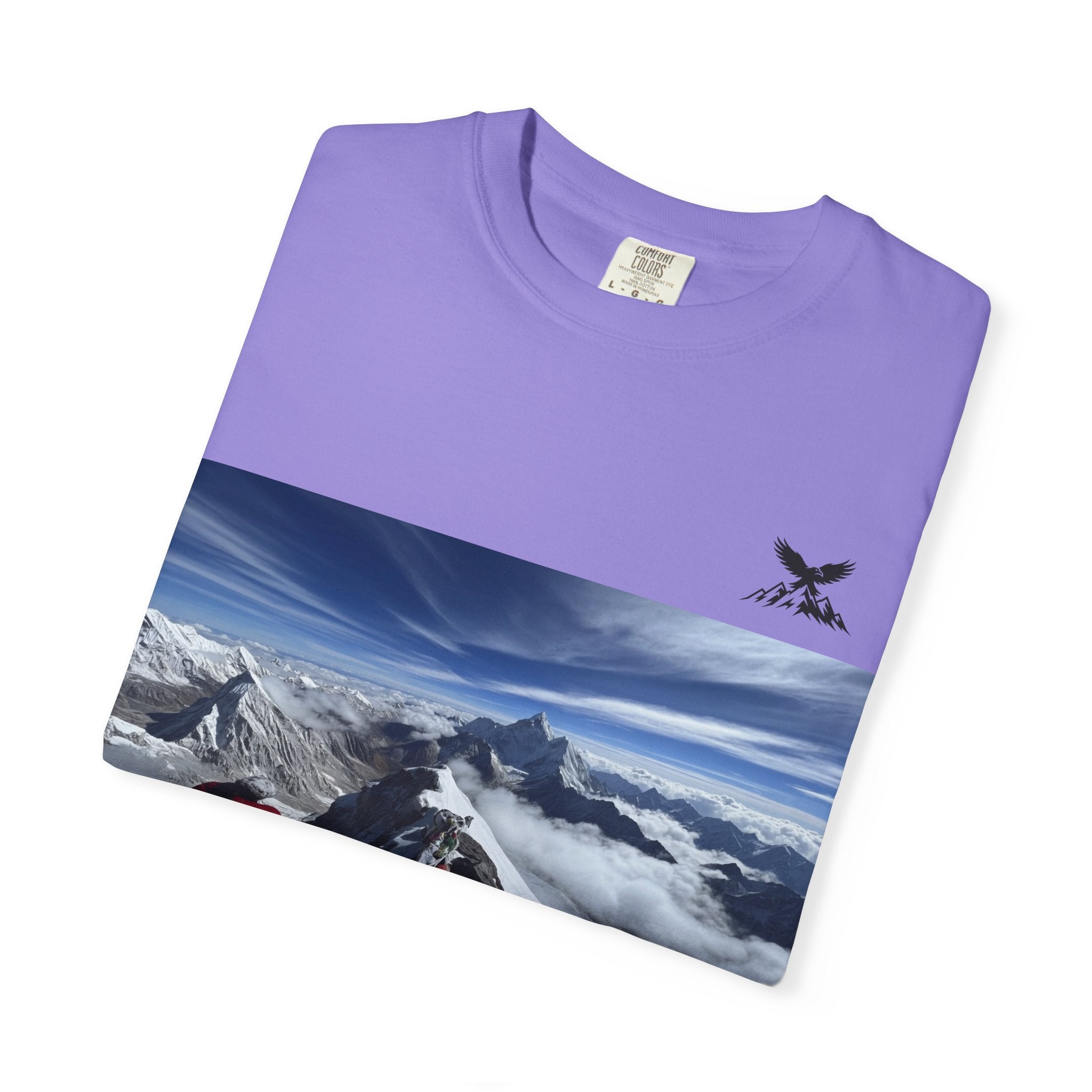 Mountain Climb Achievement Photo T-Shirt — "I Climbed Mount Everest" Adventure Tee