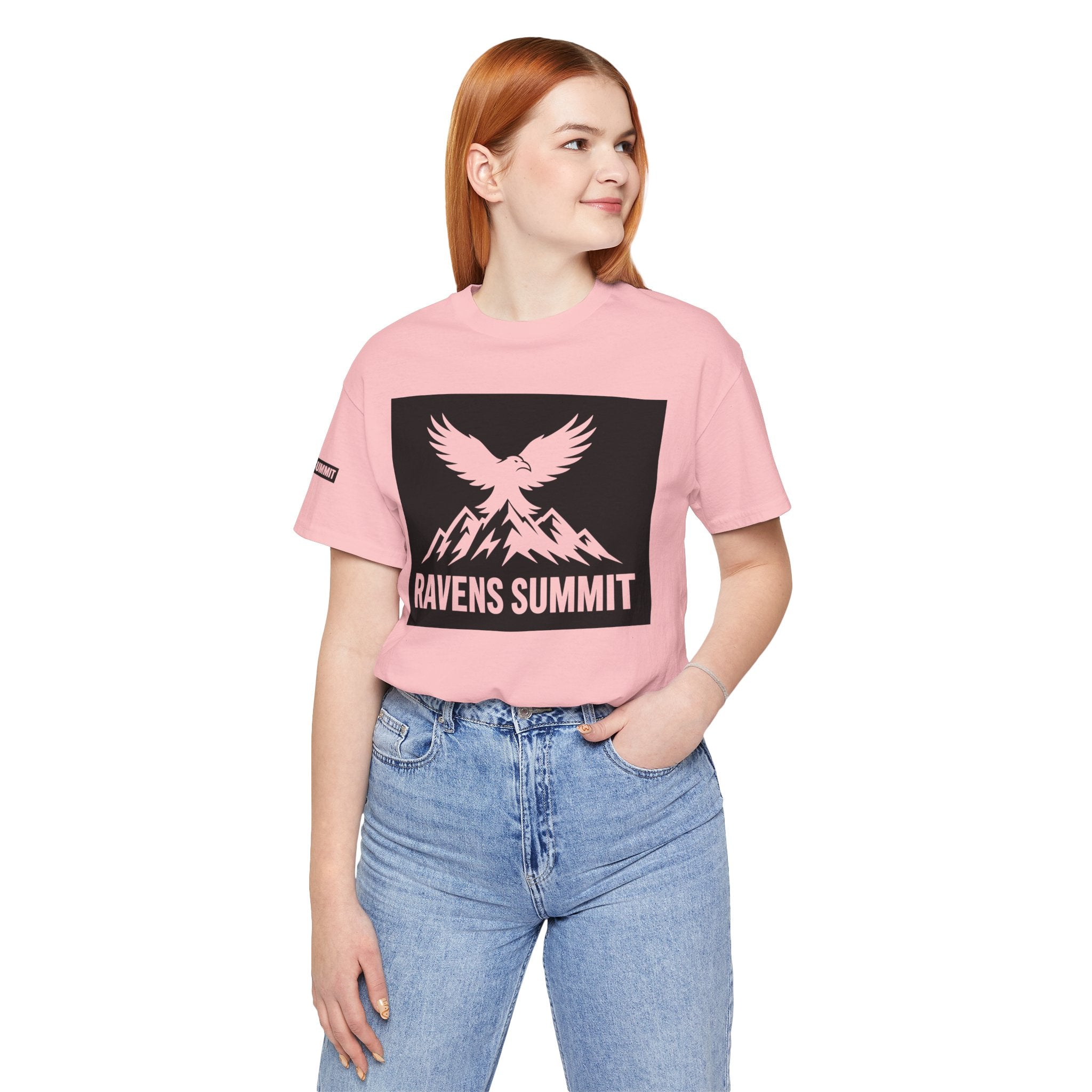 Ravens Summit T‑Shirt — Mountain Raven Graphic Tee Light