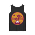 Ravens Summit Sunset Palm Tank Top  — Retro Beach Vibes Graphic Tank