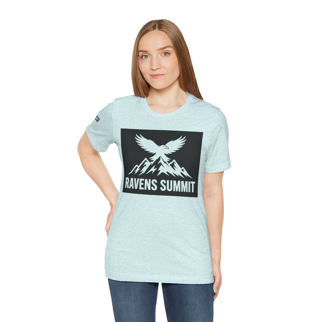 Ravens Summit T‑Shirt — Mountain Raven Graphic Tee Light