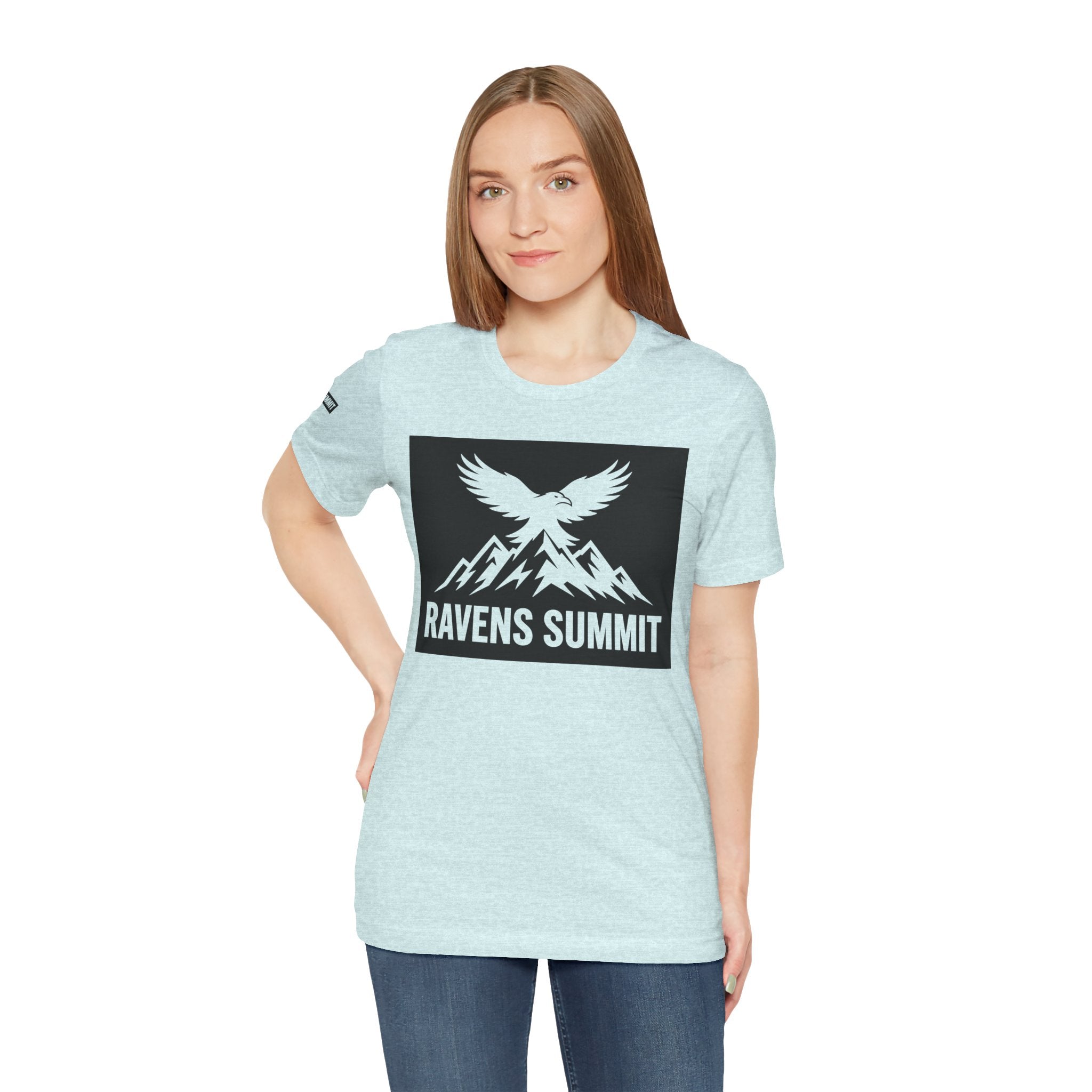 Ravens Summit T‑Shirt — Mountain Raven Graphic Tee Light