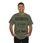 Customisable Ravens Summit 50 Years Tee — "Authentic 50 Years of Not Giving a Damn" Mountain Graphic T‑Shirt