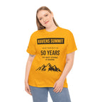 Customisable Ravens Summit 50 Years Tee — "Authentic 50 Years of Not Giving a Damn" Mountain Graphic T‑Shirt