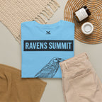 Raven Summit Tee — Minimal Mountain Raven Line Art Graphic T-Shirt