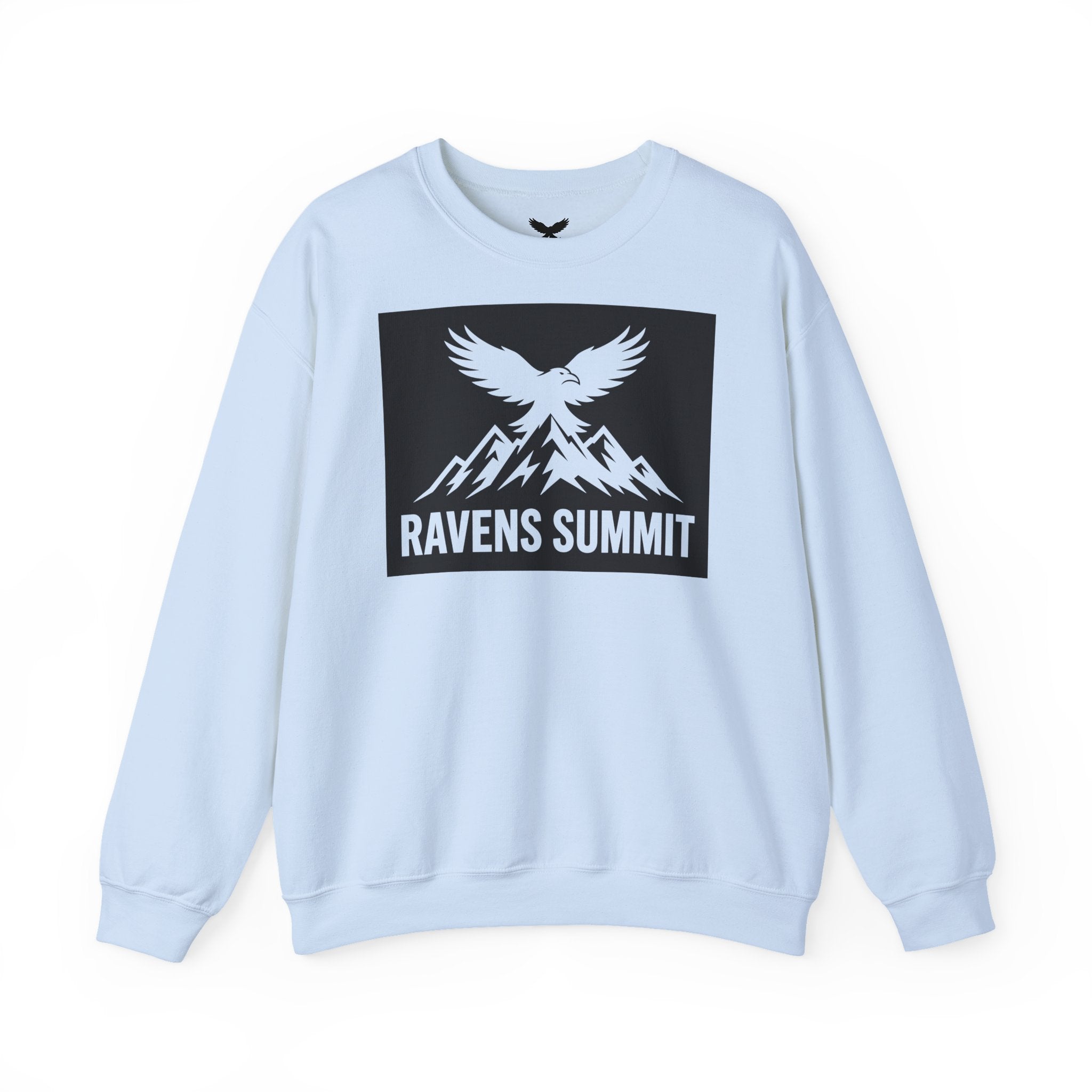 Ravens Summit Crewneck Sweatshirt — Mountain Raven Graphic Pullover