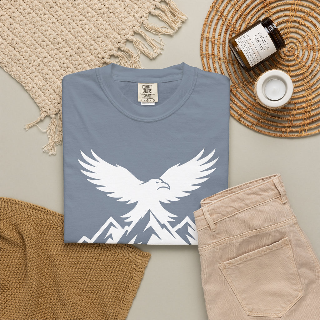 Raven Summit T-Shirt — Mountain Eagle Dark Graphic Tee