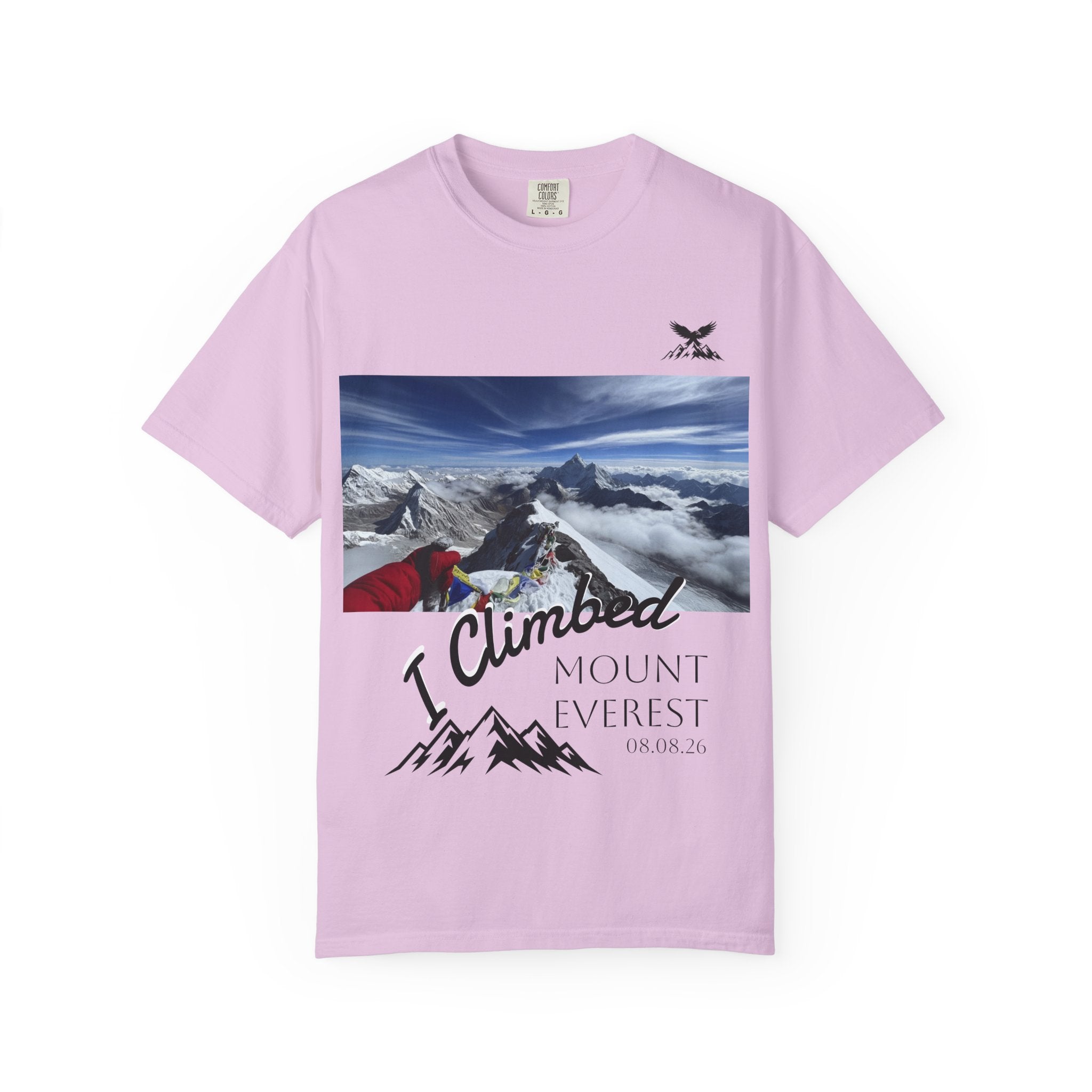 Mountain Climb Achievement Photo T-Shirt — "I Climbed Mount Everest" Adventure Tee