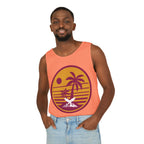Ravens Summit Sunset Palm Tank Top  — Retro Beach Vibes Graphic Tank
