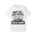 Not All Who Wander Are Lost Mountain T-Shirt — Ravens Summit Adventure Tee