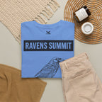 Raven Summit Tee — Minimal Mountain Raven Line Art Graphic T-Shirt