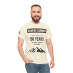 Customisable Ravens Summit 50 Years Tee — "Authentic 50 Years of Not Giving a Damn" Mountain Graphic T‑Shirt