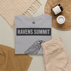 Raven Summit Tee — Minimal Mountain Raven Line Art Graphic T-Shirt