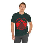 Ravens Summit Trail Crew Unisex T-Shirt | Geometric Mountain Raven Hiking Club Shirt