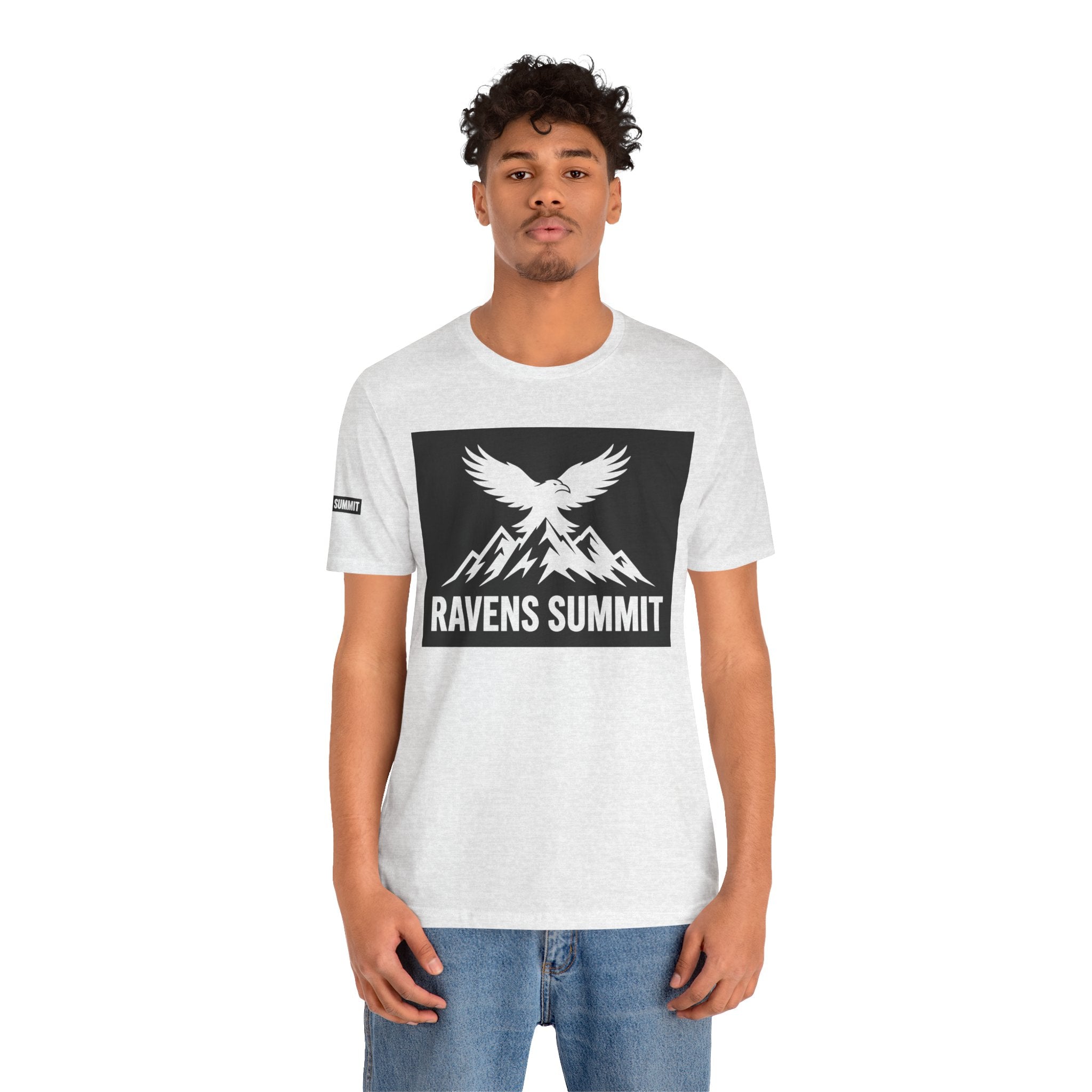 Ravens Summit T‑Shirt — Mountain Raven Graphic Tee Light