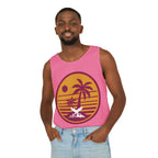 Ravens Summit Sunset Palm Tank Top  — Retro Beach Vibes Graphic Tank
