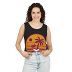 Ravens Summit Sunset Palm Tank Top  — Retro Beach Vibes Graphic Tank