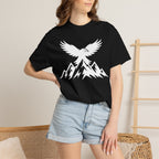 Raven Summit T-Shirt — Mountain Eagle Dark Graphic Tee