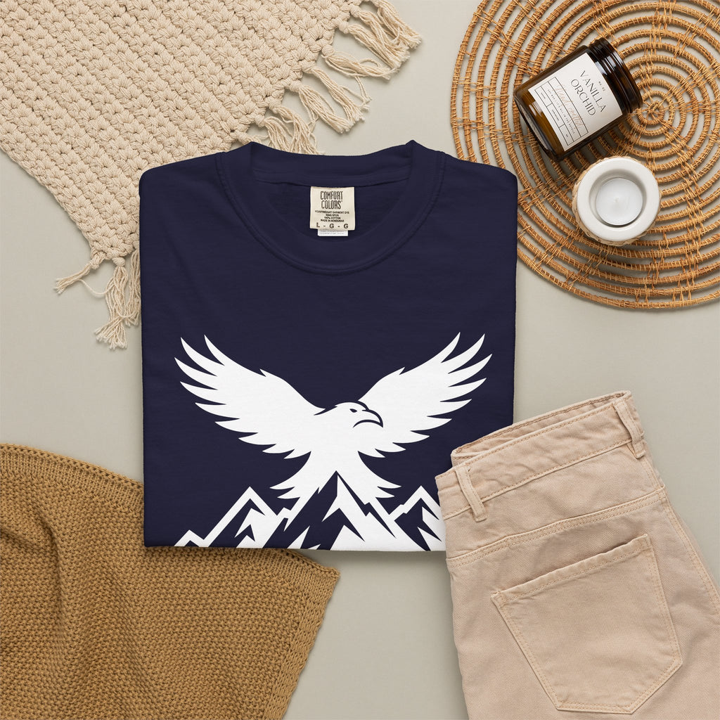 Raven Summit T-Shirt — Mountain Eagle Dark Graphic Tee
