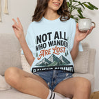 Not All Who Wander Are Lost Mountain T-Shirt — Ravens Summit Adventure Tee