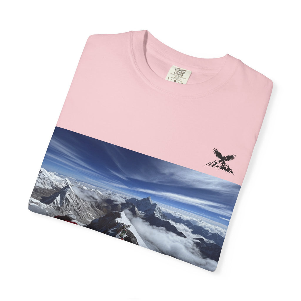 Mountain Climb Achievement Photo T-Shirt — "I Climbed Mount Everest" Adventure Tee