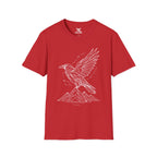 Geometric Raven Tee — Minimal Line Art Constellation T Shirt