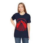 Ravens Summit Trail Crew Unisex T-Shirt | Geometric Mountain Raven Hiking Club Shirt