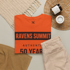 Customisable Ravens Summit 50 Years Tee — "Authentic 50 Years of Not Giving a Damn" Mountain Graphic T‑Shirt