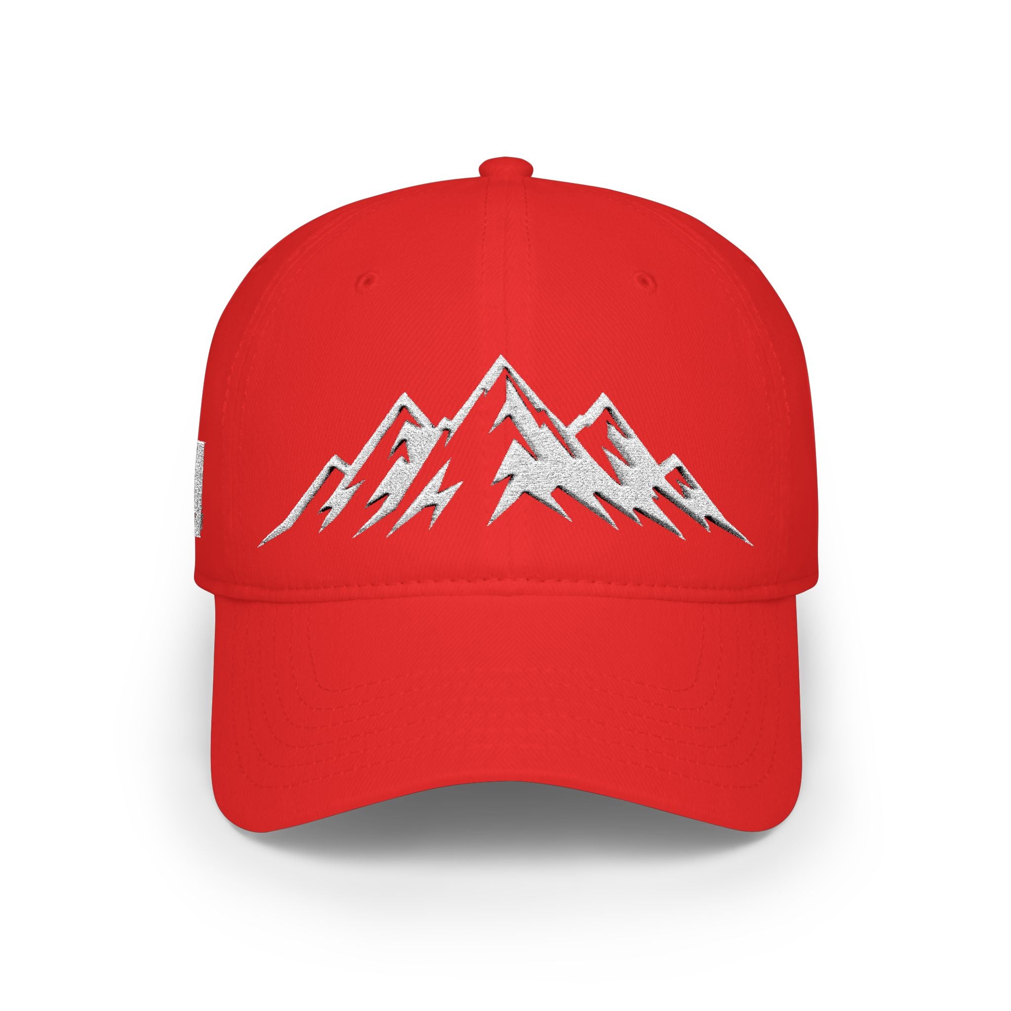 Mountain Graphic Baseball Cap — Low Profile Outdoor Hat Dark