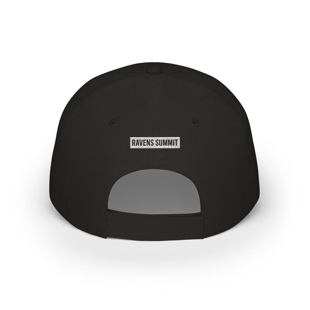 Mountain Graphic Baseball Cap — Low Profile Outdoor Hat Dark