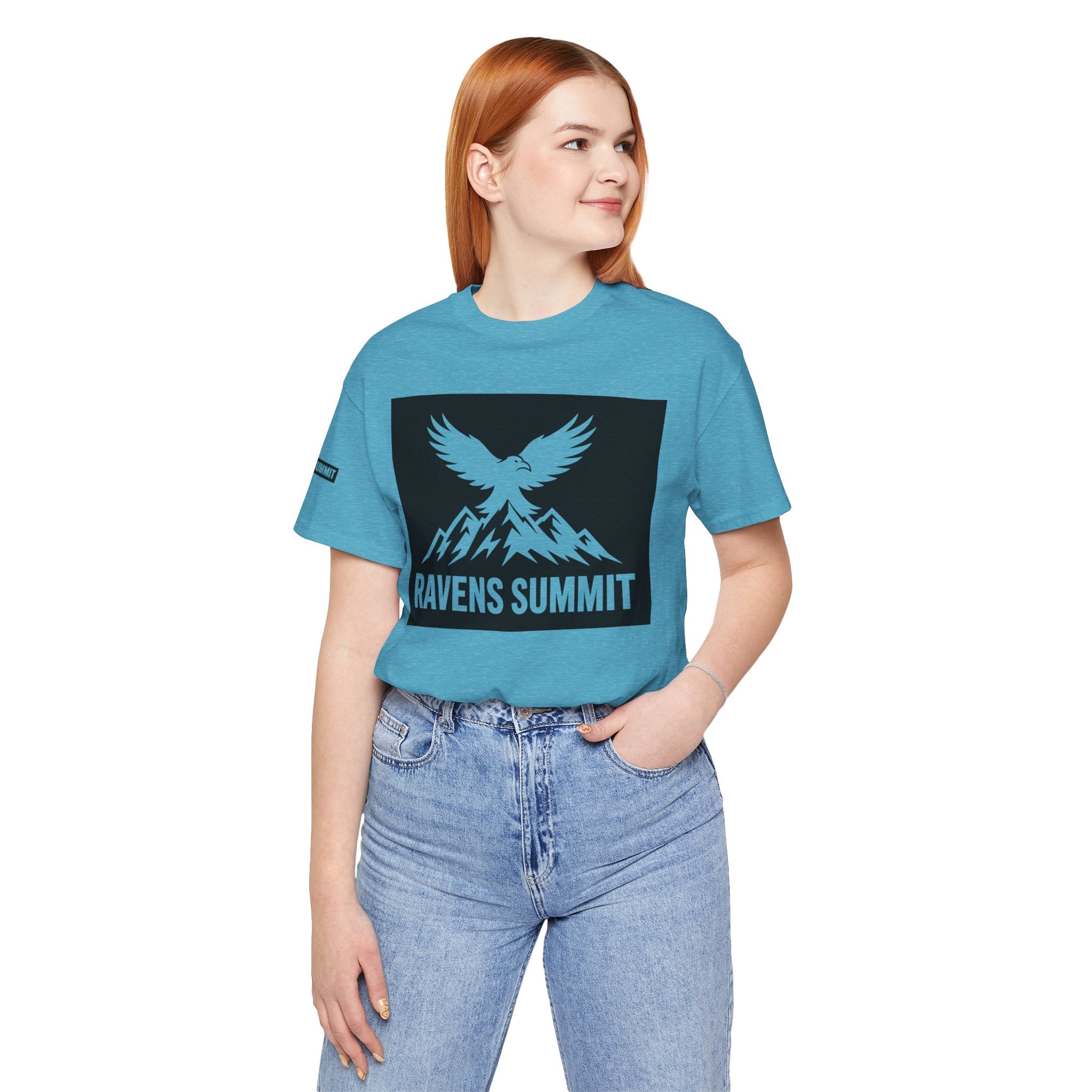 Ravens Summit T‑Shirt — Mountain Raven Graphic Tee Light