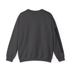 Crewneck Sweatshirt — Geometric Mountain Raven Illustration with 'Ravens Summit' Sleeve