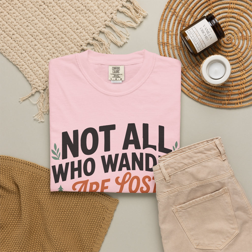 Not All Who Wander Are Lost Mountain T-Shirt — Ravens Summit Adventure Tee