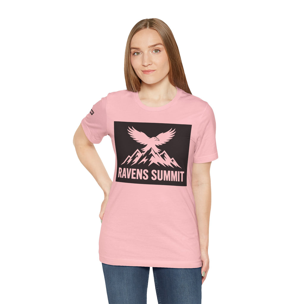 Ravens Summit T‑Shirt — Mountain Raven Graphic Tee Light