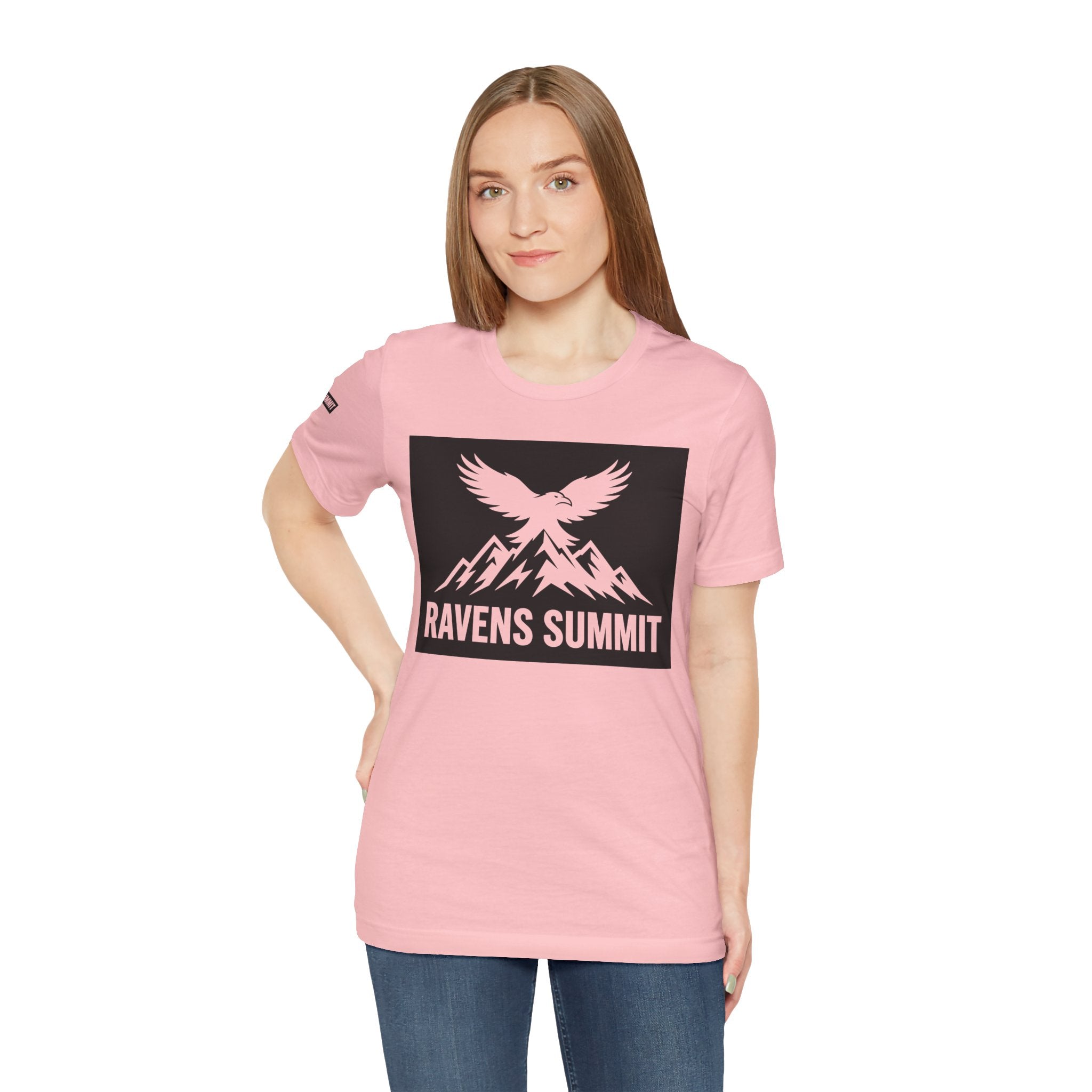 Ravens Summit T‑Shirt — Mountain Raven Graphic Tee Light