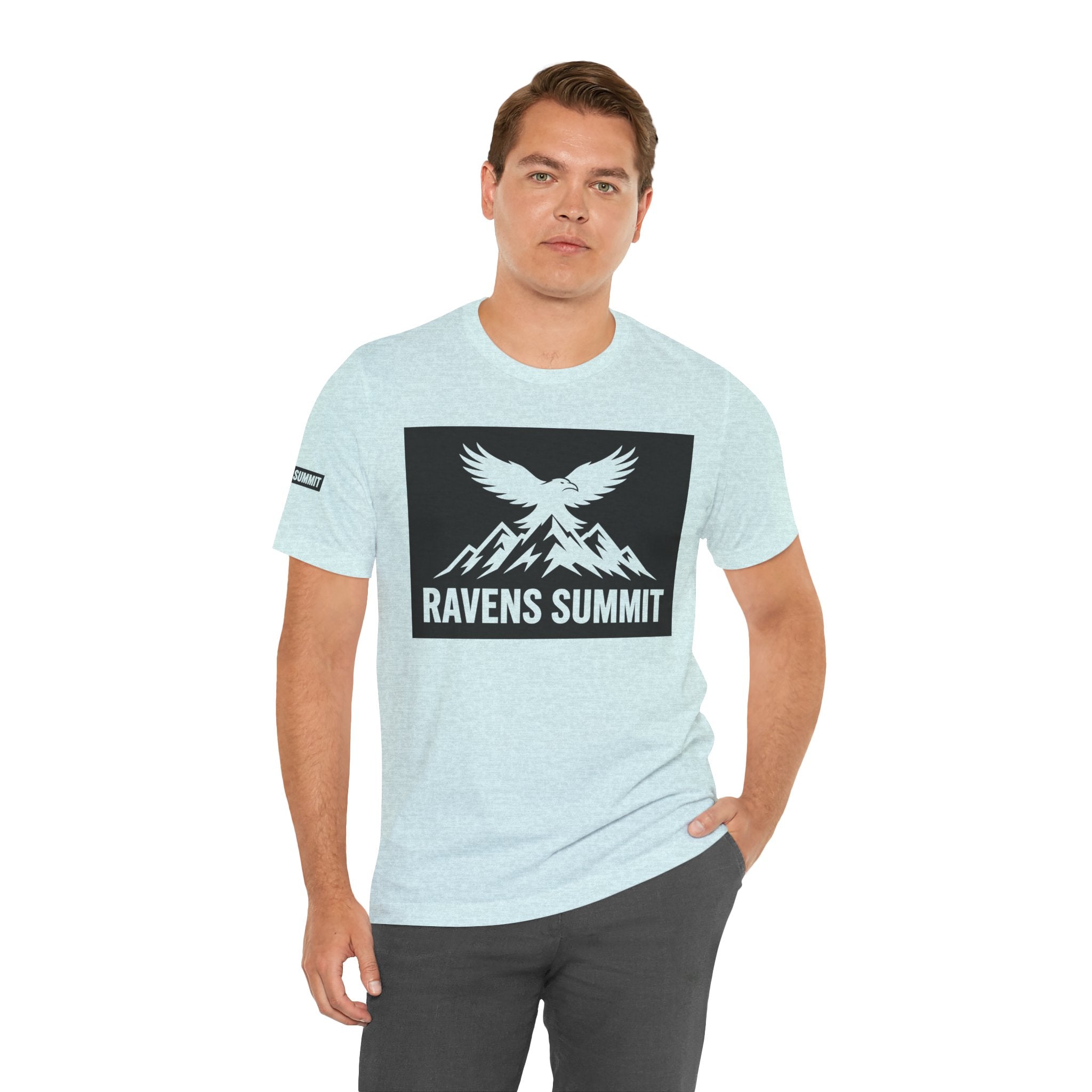 Ravens Summit T‑Shirt — Mountain Raven Graphic Tee Light