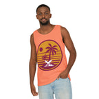 Ravens Summit Sunset Palm Tank Top  — Retro Beach Vibes Graphic Tank