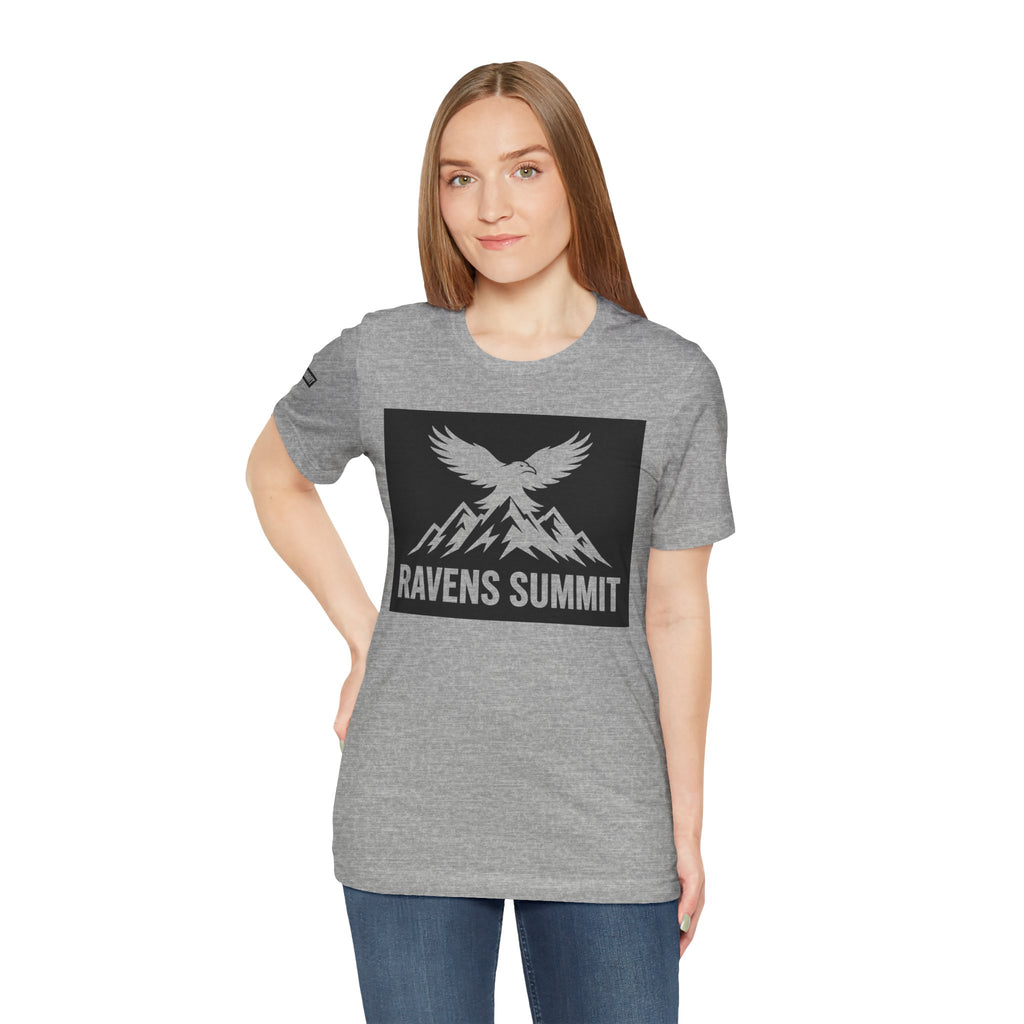 Ravens Summit T‑Shirt — Mountain Raven Graphic Tee Light