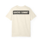 Ravens Summit Mountain T-Shirt — Eagle Over Peaks Graphic Tee Light