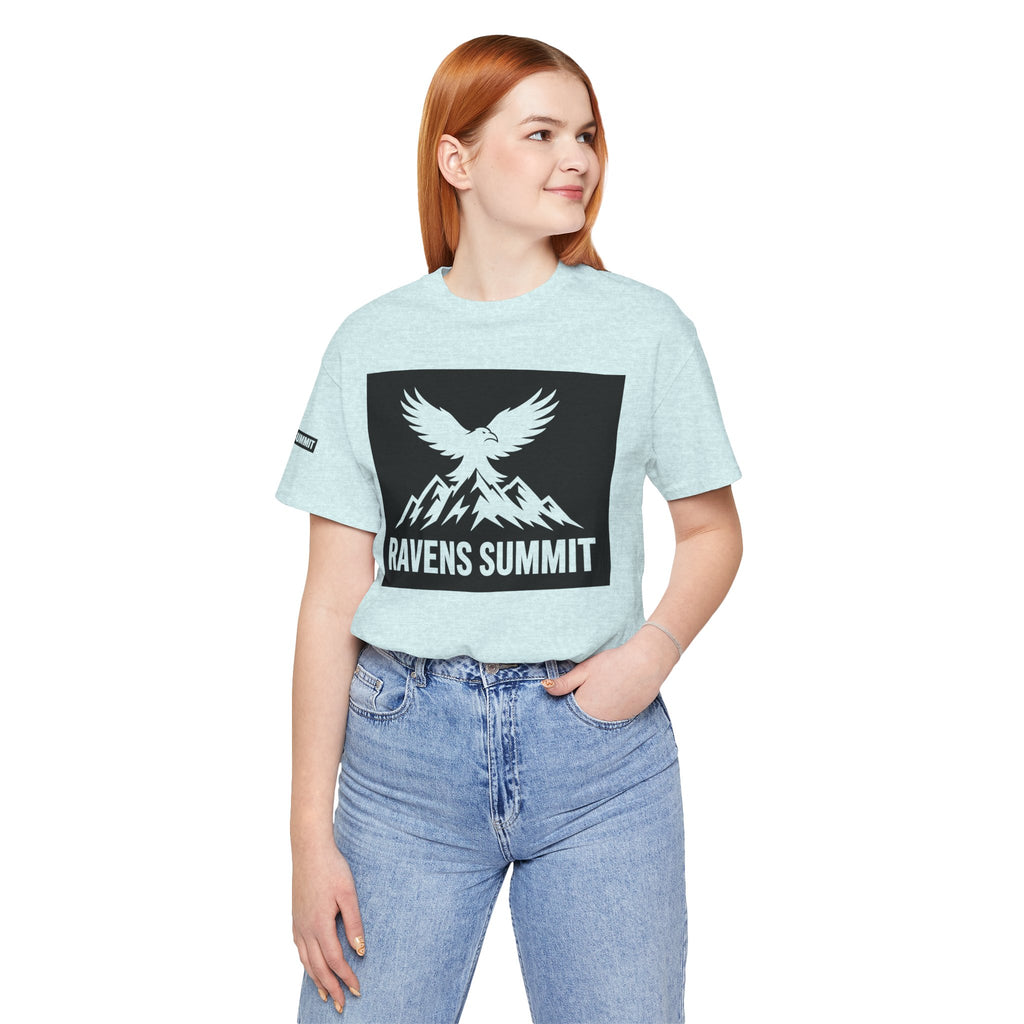 Ravens Summit T‑Shirt — Mountain Raven Graphic Tee Light