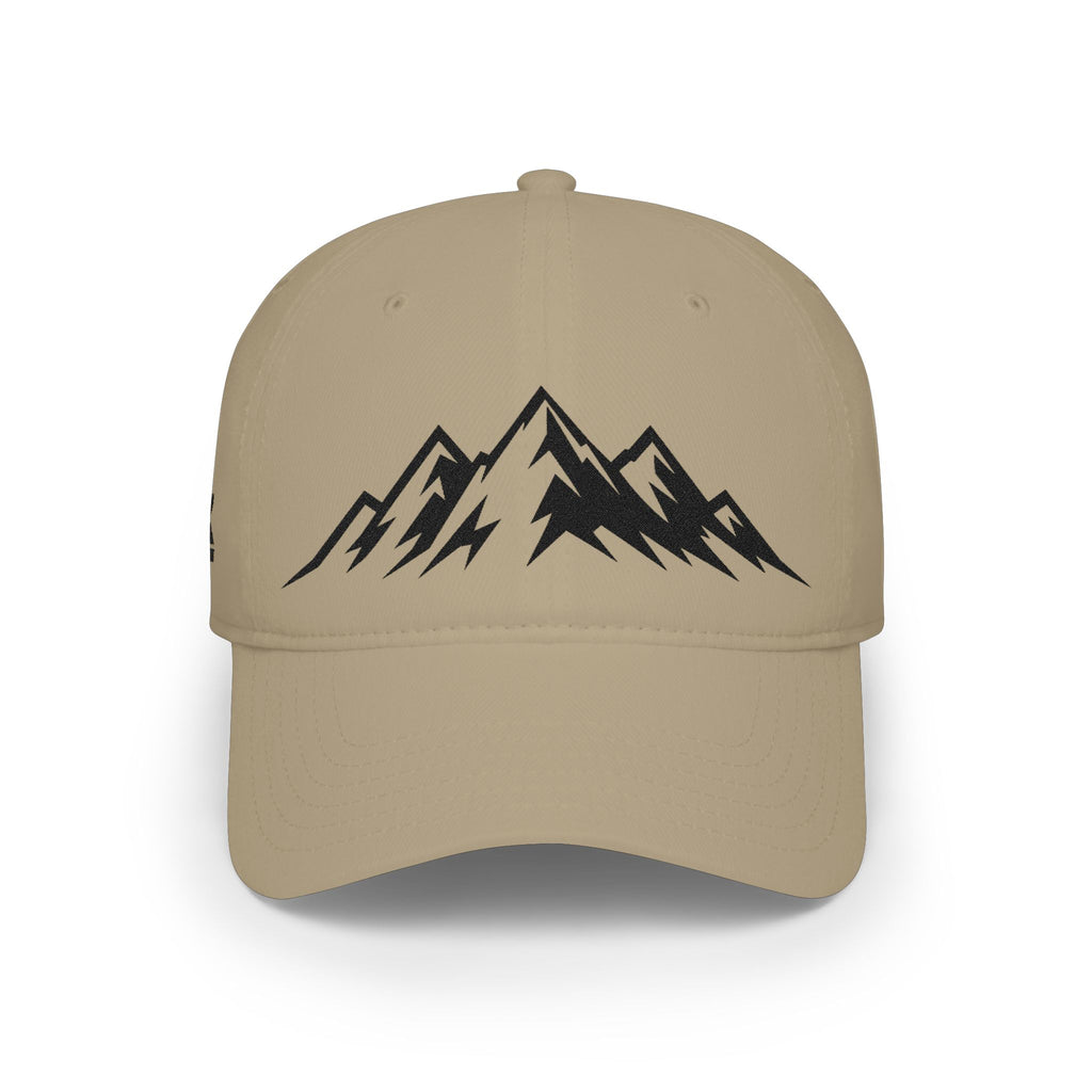 Mountain Outline Baseball Cap — Raven’s Summit Low-Profile Hat