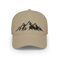 Mountain Outline Baseball Cap — Raven’s Summit Low-Profile Hat