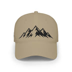 Mountain Outline Baseball Cap — Raven’s Summit Low-Profile Hat