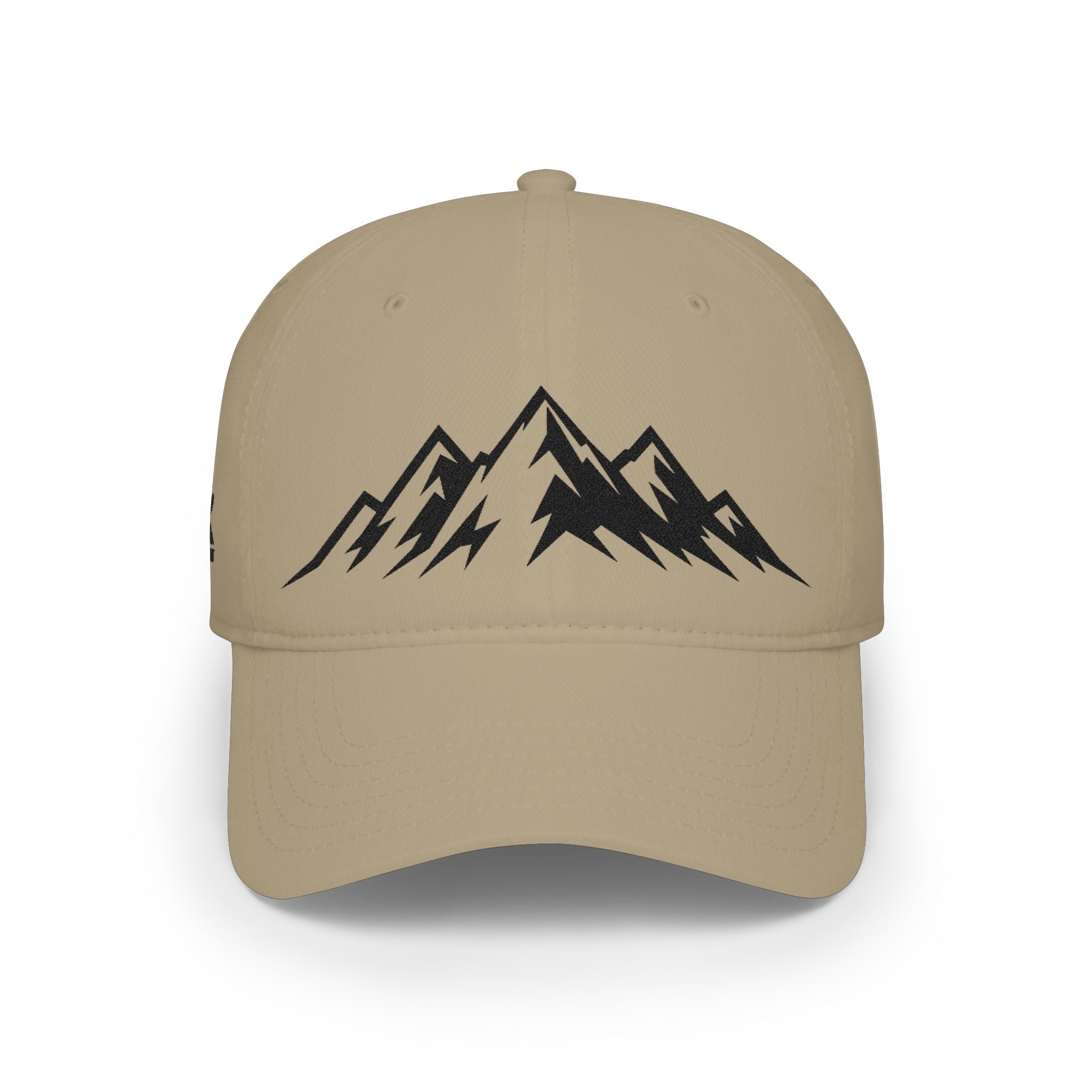 Mountain Outline Baseball Cap — Raven’s Summit Low-Profile Hat