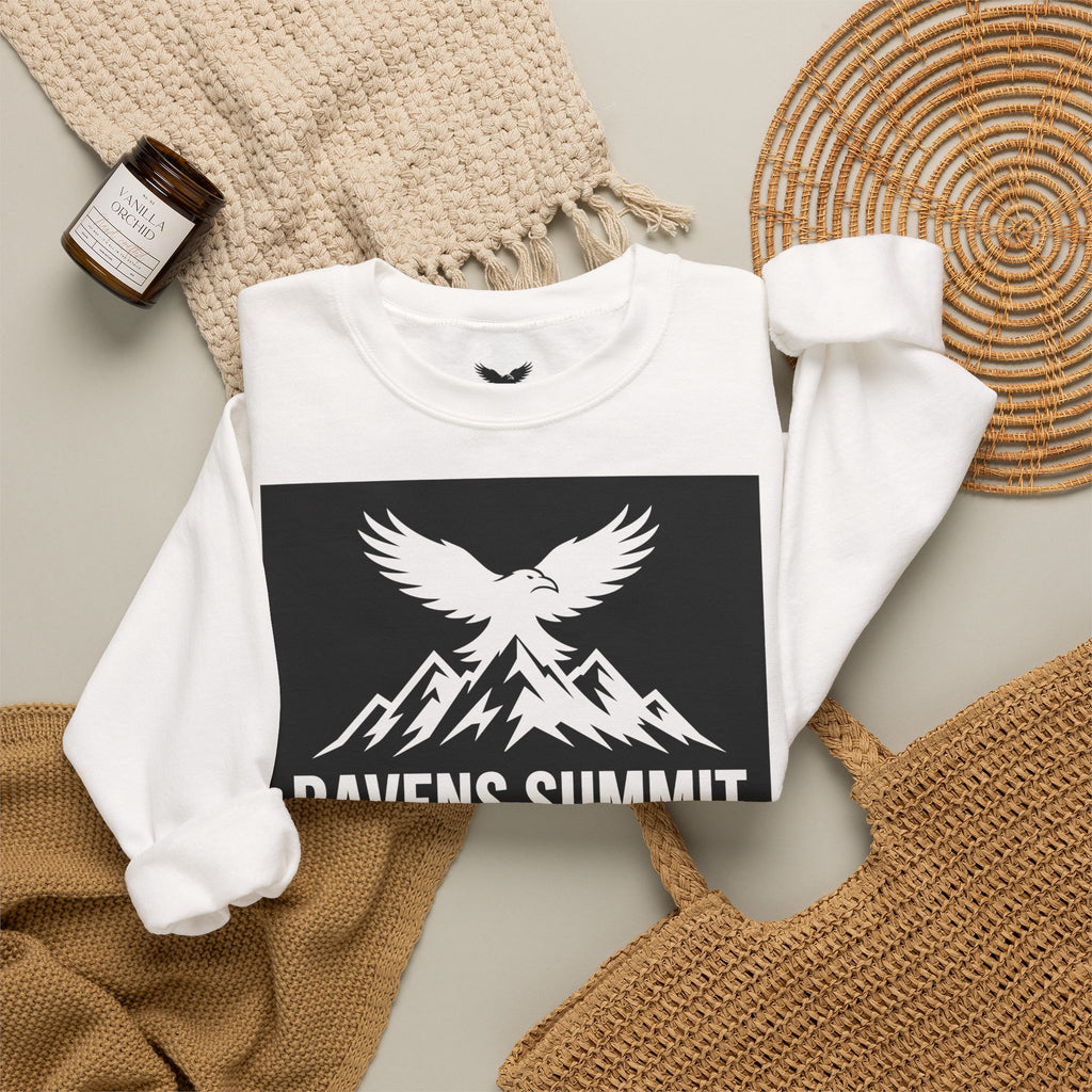 Ravens Summit Crewneck Sweatshirt — Mountain Raven Graphic Pullover