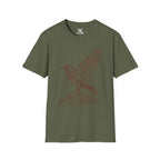 Geometric Raven Tee — Minimal Line Art Constellation T Shirt