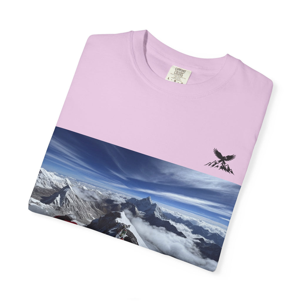 Mountain Climb Achievement Photo T-Shirt — "I Climbed Mount Everest" Adventure Tee
