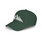 Mountain Graphic Baseball Cap — Low Profile Outdoor Hat Dark