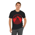 Ravens Summit Trail Crew Unisex T-Shirt | Geometric Mountain Raven Hiking Club Shirt
