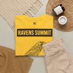 Raven Summit Tee — Minimal Mountain Raven Line Art Graphic T-Shirt